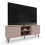 Rack Bancada Aracaju Grigio Fosco/Canela para TV até 75” - Mobler
