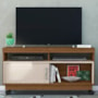 Rack Bancada Artur Naturale/Off White para TV até 50” - Madetec