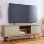 Rack Bancada Atlas Cumaru/Opala para TV até 70” - Madetec
