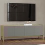 Rack Bancada Barcelona 180cm 2 Portas e 2 Gavetas Oak/Ferrolack - Finestra Móveis