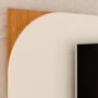 Rack Bancada com Painel Duna Cinamomo/Off White para TV até 65” - Madetec