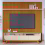 Rack Bancada com Painel Luna Cinamomo/Off White para TV até 75” - Madetec
