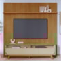 Rack Bancada com Painel Luna Cumaru/Opala para TV até 75” - Madetec