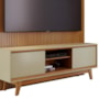 Rack Bancada com Painel Milo para TV até 75” - Madetec Cumaru/Opala