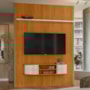 Rack Bancada com Painel New Monte Carlo Cinamomo/Off White para TV até 75” - Madetec