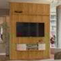 Rack Bancada com Painel New Monte Carlo Cumaru/Opala para TV até 75” - Madetec