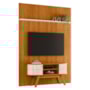 Rack Bancada com Painel Silverstone Cinamomo/Off White para TV até 75” - Madetec