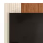Rack Bancada com Painel Wood 120cm Pérola Metalizado/Cinamomo Mel para TV até 42” - Mobler