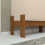 Rack Bancada com Painel Wood Pérola Metalizado/Canela para TV até 42” - Mobler