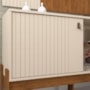 Rack Bancada com Painel Wood Pérola Metalizado/Canela para TV até 42” - Mobler
