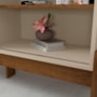 Rack Bancada com Painel Wood Pérola Metalizado/Canela para TV até 42” - Mobler