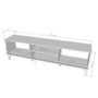 Rack Bancada Denver 180cm Nature/Off White para TV até 75” - Peternella Móveis