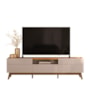 Rack Bancada Diadema Grigio Fosco/Canela para TV até 75” - Mobler