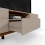 Rack Bancada Diadema Grigio Fosco/Canela para TV até 75” - Mobler