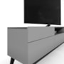 Rack Bancada Diadema Off White/Canela para TV até 75” - Mobler