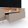 Rack Bancada Dourados Grigio Fosco/Canela para TV até 75” - Mobler
