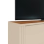 Rack Bancada Dourados Off White/Canela para TV até 75” - Mobler