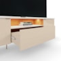 Rack Bancada Dourados Off White/Canela para TV até 75” - Mobler