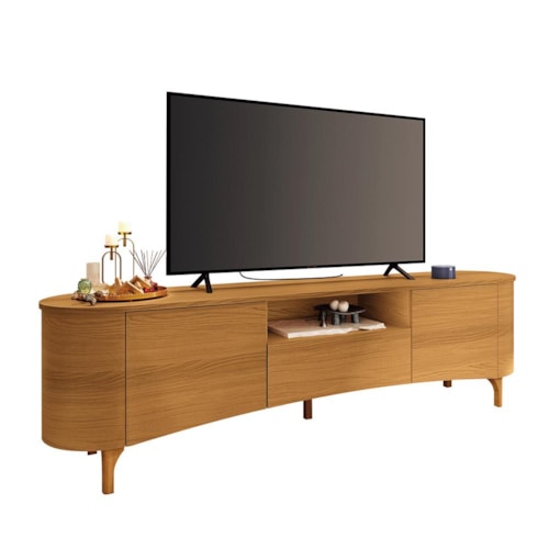 Rack Bancada Elara Cinamomo para TV até 80” – HB Móveis