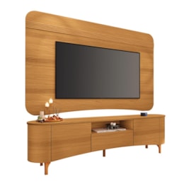 Rack Bancada Elara com Painel Suspenso Armony Cinamomo para TV até 80” – HB Móveis