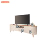 Rack Bancada Elara Off White/Cinamomo para TV até 80” – HB Móveis