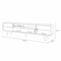 Rack Bancada Época 2.2 Off White/Castanho para TV até 85” - HB Móveis