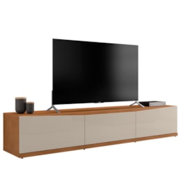 Rack Bancada Eros 180cm Cedro/Off White para TV até 60” - Casa D