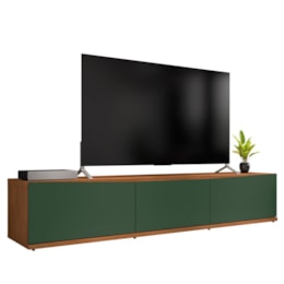 Rack Bancada Eros 180cm Cedro/Verde Oliva para TV até 60” - Casa D