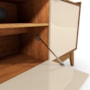 Rack Bancada Franca Off White/Canela para TV até 65” - Mobler
