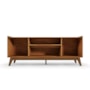 Rack Bancada Franca Off White/Canela para TV até 65” - Mobler