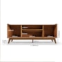 Rack Bancada Franca Off White/Canela para TV até 65” - Mobler