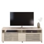 Rack Bancada Frizz 1.8 Calacata/Off White com Rodízios para TV até 65” - Madetec