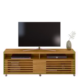 Rack Bancada Frizz 1.8 Cumaru com Rodízios para TV até 65” - Madetec Rack Bancada Frizz 1.8 Cumaru com Rodízios para TV até 65” - Madetec