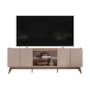 Rack Bancada Guarujá Grigio Fosco/Canela para TV até 65” - Mobler