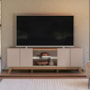 Rack Bancada Guarujá Grigio Fosco/Canela para TV até 65” - Mobler