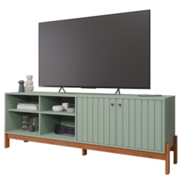 Rack Bancada Holanda 185cm Sálvia/Cinamomo para TV até 60” - Permóbili