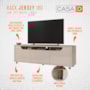 Rack Bancada Jersey Off White/Noce para TV até 60” - Casa D