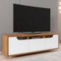 Rack Bancada Jersey para TV até 60” - Casa D Cedro/Branco