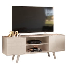 Rack Bancada Lisboa Calacata/Off White para TV até 55” - Madetec Rack Bancada Lisboa Calacata/Off White para TV até 55” - Madetec