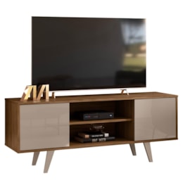 Rack Bancada Lisboa Fendi/Naturale para TV até 55” - Madetec Rack Bancada Lisboa Fendi/Naturale para TV até 55” - Madetec