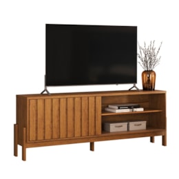 Rack Bancada New Aurora 188cm Canela para TV até 75” - Mobler