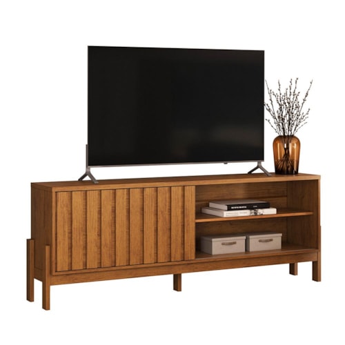 Rack Bancada New Aurora 188cm Canela para TV até 75” - Mobler