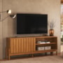 Rack Bancada New Aurora 188cm Canela para TV até 75” - Mobler