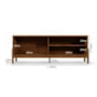 Rack Bancada New Aurora 188cm Canela para TV até 75” - Mobler