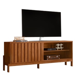 Rack Bancada New Aurora 188cm Cinamomo Mel para TV até 75” - Mobler