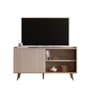 Rack Bancada New Austin Grigio Fosco/Canela para TV até 55” - Mobler