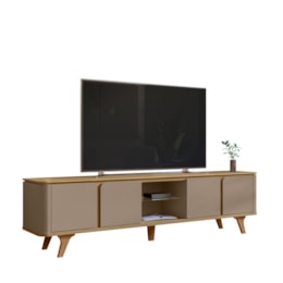Rack Bancada Roma 217cm Hannover/Fendi para TV até 60” - Casa D