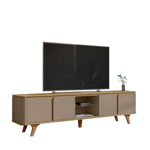Rack Bancada Roma 217cm Hannover/Fendi para TV até 60” - Casa D