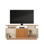 Rack Bancada Salvador 160cm Off White/Canela para TV até 65” - Mobler