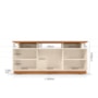 Rack Bancada Salvador 160cm Off White/Canela para TV até 65” - Mobler